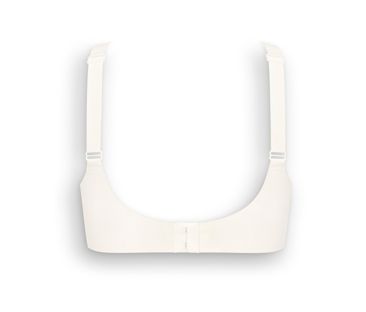 Detail mäkkej podprsenky sloggi ZERO Feel 2.0 Soft Bra v hodvábne bielej farbe, fotené zozadu.