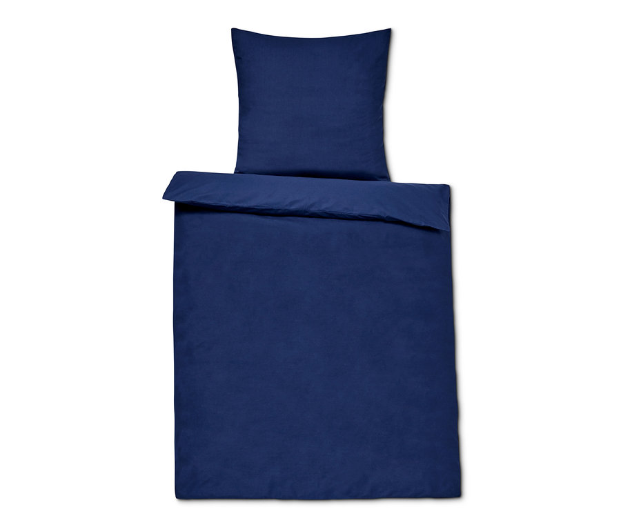 Modrá posteľná bielizeň renforcé.