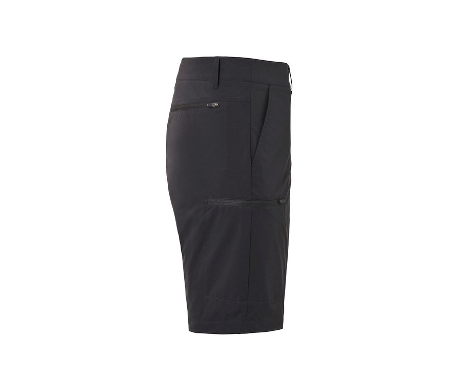 Detailný záber softshellových funkčných šortiek.