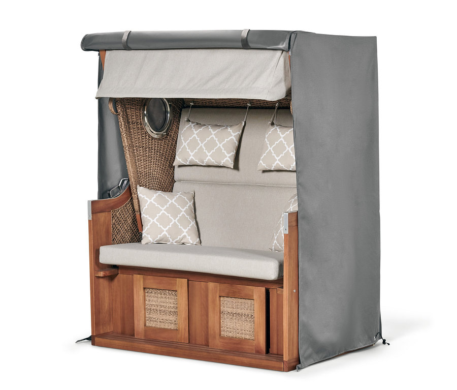 Plážový kôš s prémiovým krytom na plážový kôš vo veľkosti XXL.