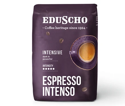 Balenie zrnkovej kávy EDU Espresso Intenso 500g.