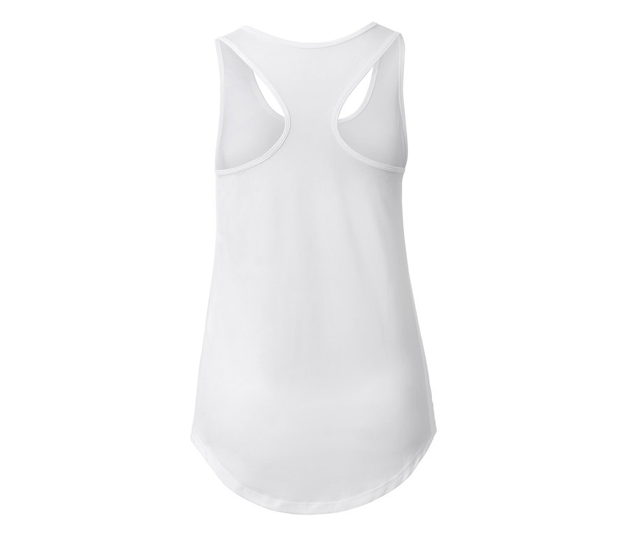 Biely funkčný top s racerback strihom.