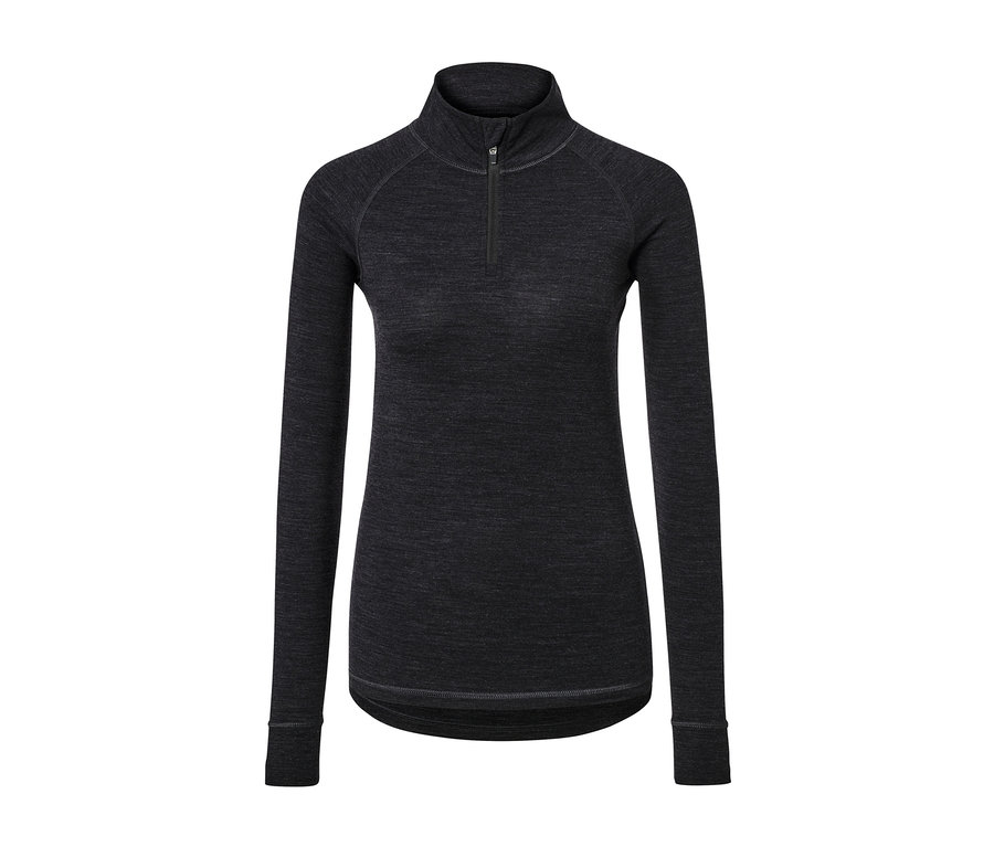 Antracitové funkčné tričko s vlnou s certifikáciou RWS.