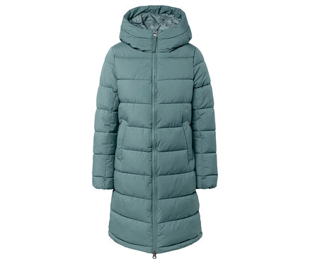 Prešívaný kabát, šalviový