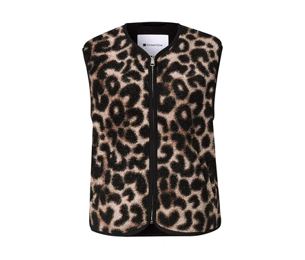 Vesta Street One s leopardím vzorom a zipsom.
