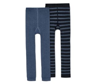 1x prúžky v kombinácii modrého denimu a tmavomodrej, 1x modrý denim