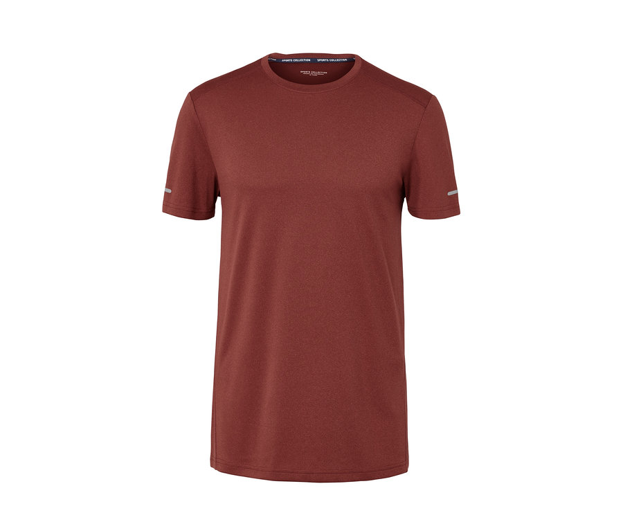 Funkčné tričko, terakotové s melírom.