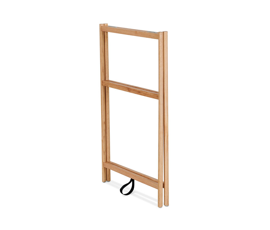 Skladací stojan na uteráky z masívneho dreva.