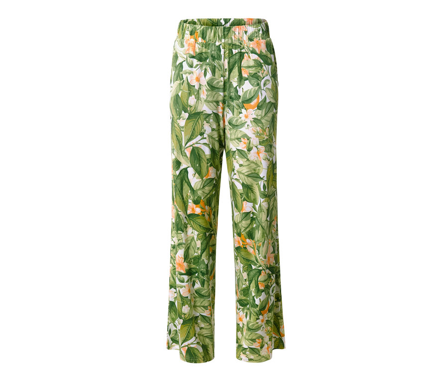 Nohavice v štýle palazzo s potlačou.