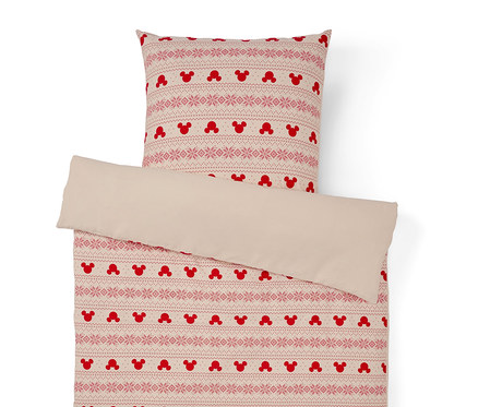 Posteľná bielizeň z jemného biberu »Mickey Mouse«, štandardná veľkosť