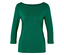 Zelené tričko s trojštvrťovým rukávom.