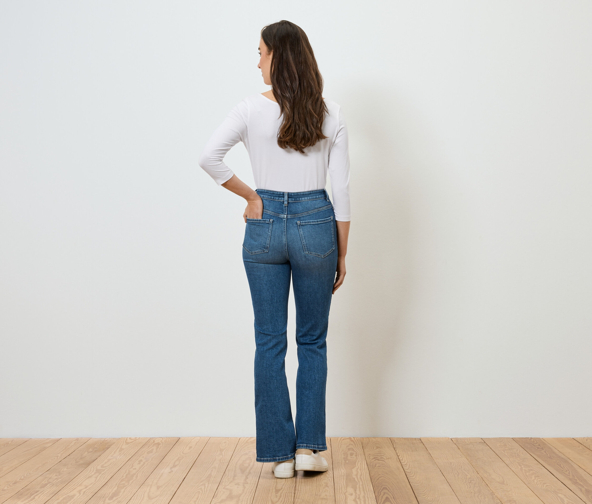 Tchibo - Bootcut džínsy – strih »Lou«, modré