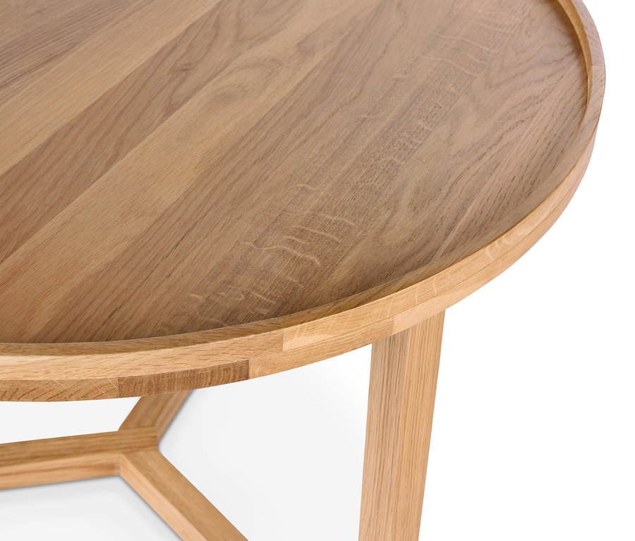 Detail okrúhleho konferenčného stolíka.