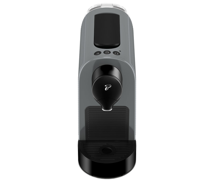 Sivý kávovar Cafissimo pure+ spredu.