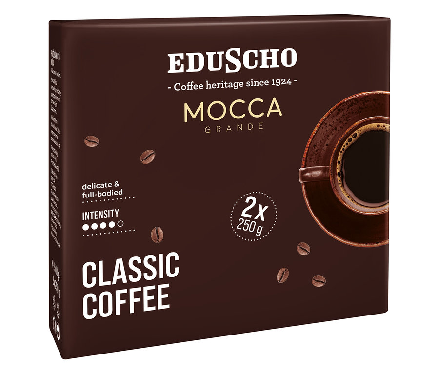Balenie mletej kávy Eduscho Mocca Grande - 2 x 250 g.