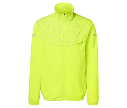 Neónovožltá bunda na behanie Windprotection.