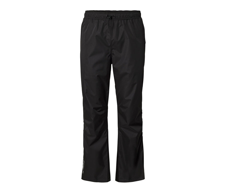 Čierne high-tech nohavice do dažďa.