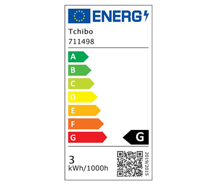 Energetický štítok LED svietidla.