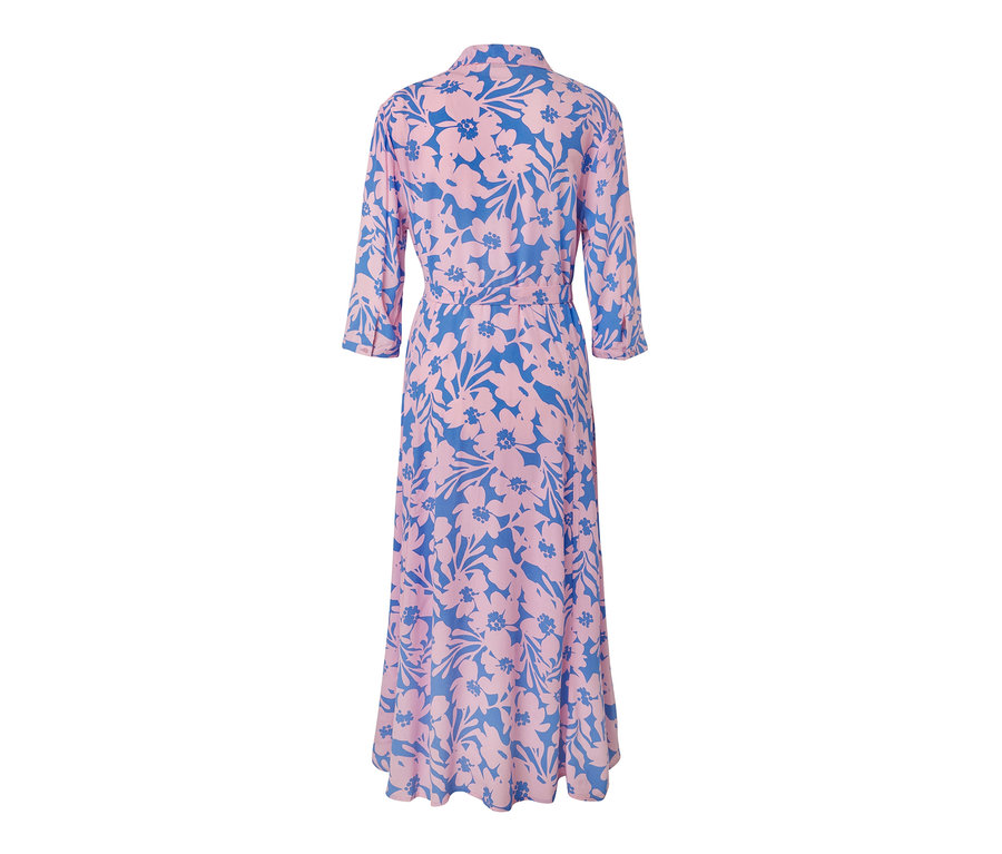 Detail potlačených košeľových šiat.