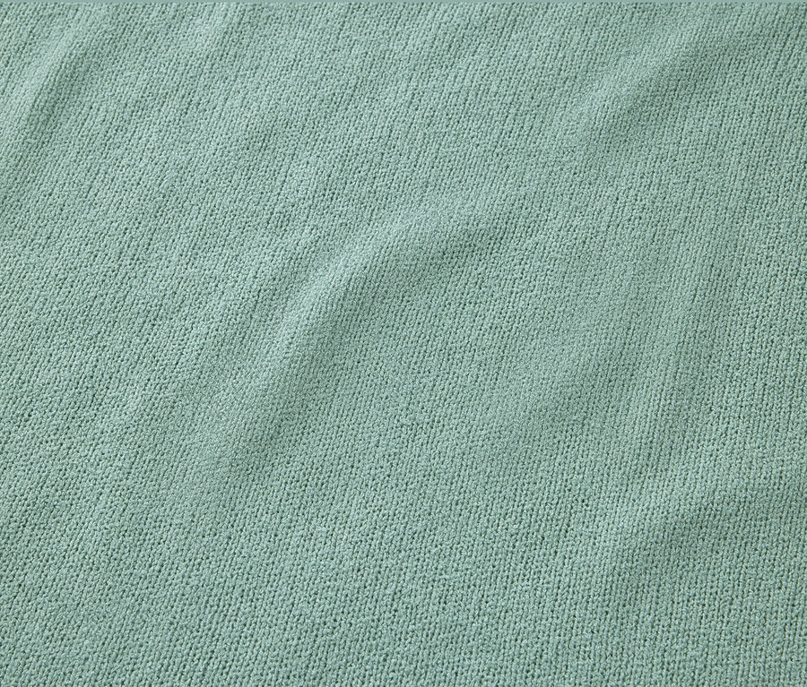 Detail štruktúrovaného trička, šalviové.