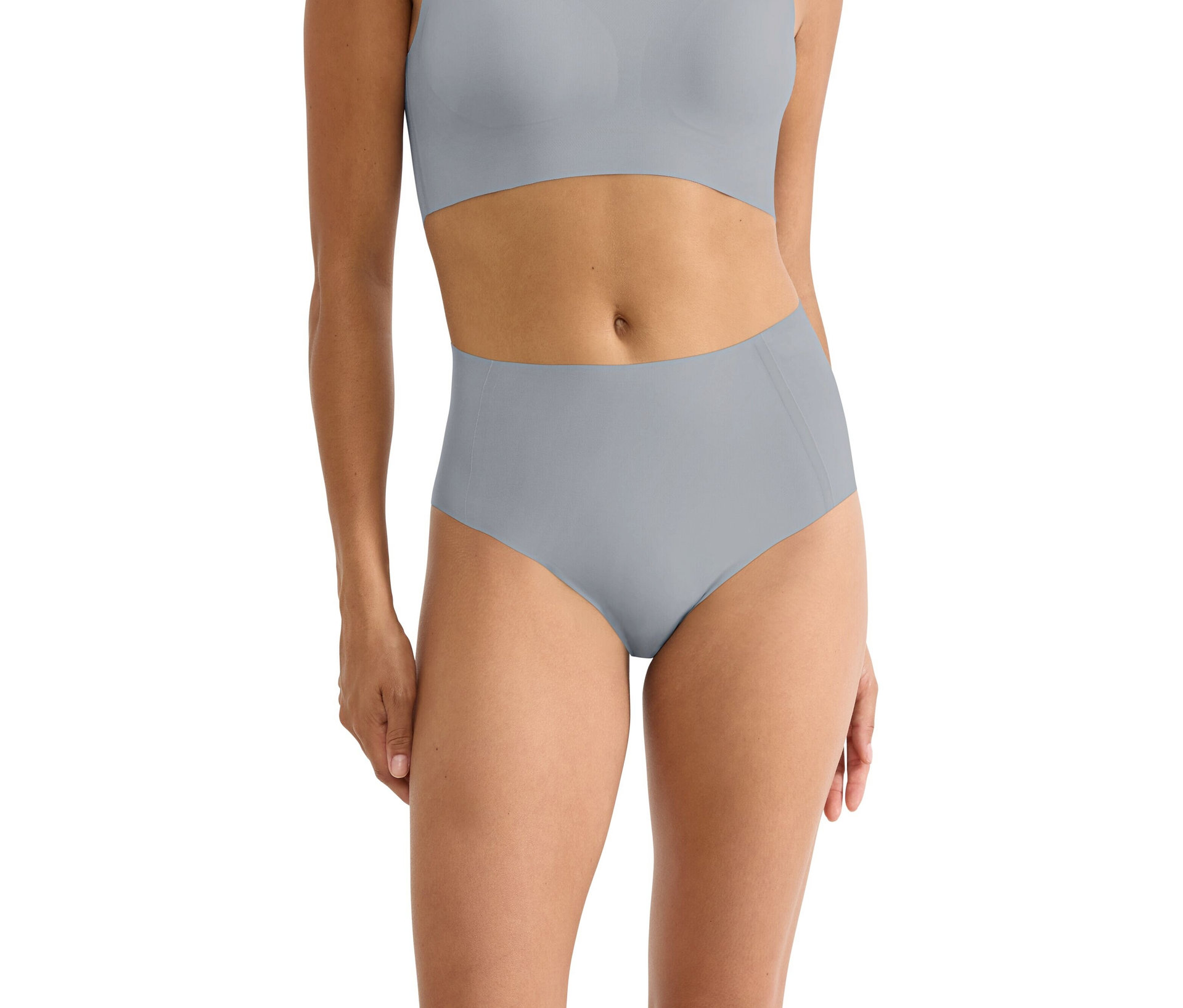 Nohavičky sloggi Zero Feel 2.0 High Waist, chrómové