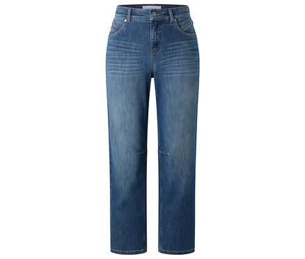 Modré rifle Angels Denim »Evi« zobrazené spredu na bielom pozadí.