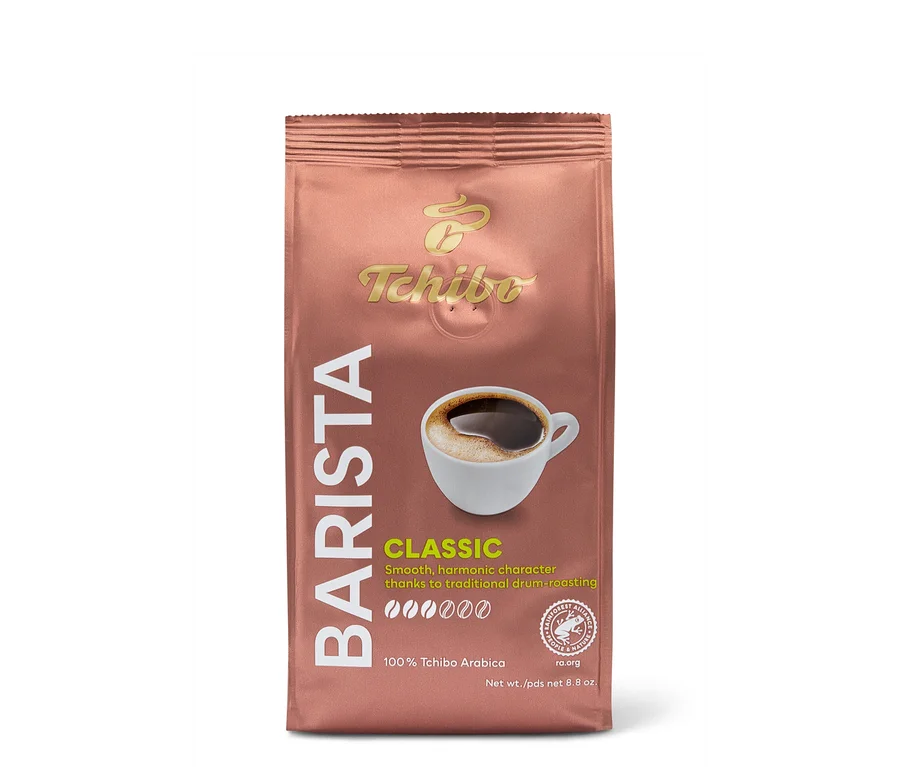 Balenie mletej kávy Tchibo Barista Classic.