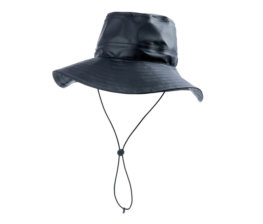 Detailný záber na klobúk do dažďa.