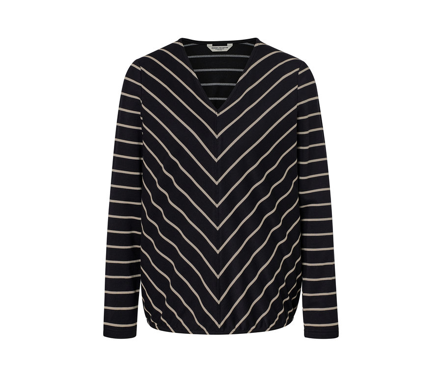 Prúžkované blúzkové tričko zo zmesi modalu.