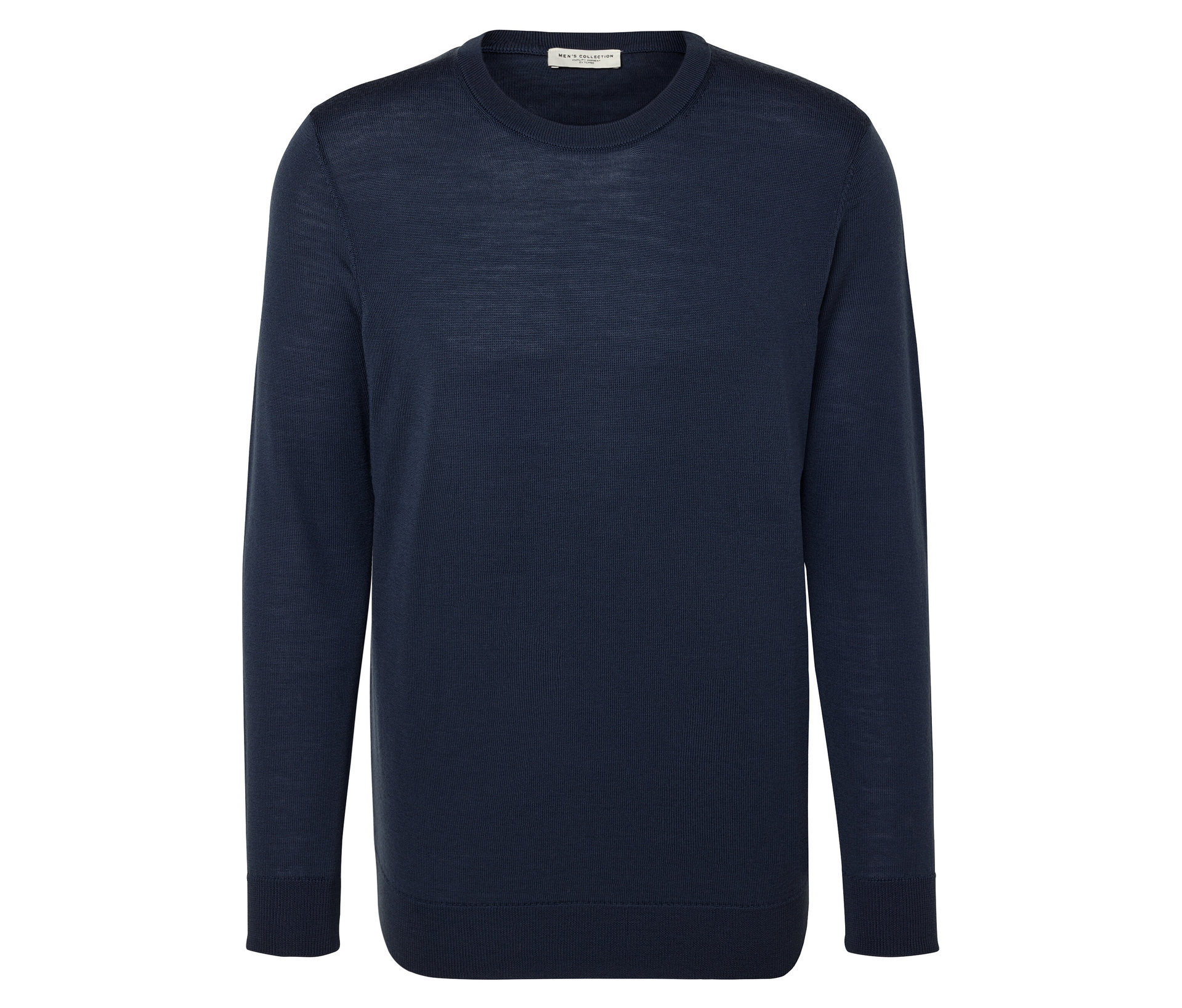 E-shop Pulóver z vlny merino, tmavomodrý s melírom