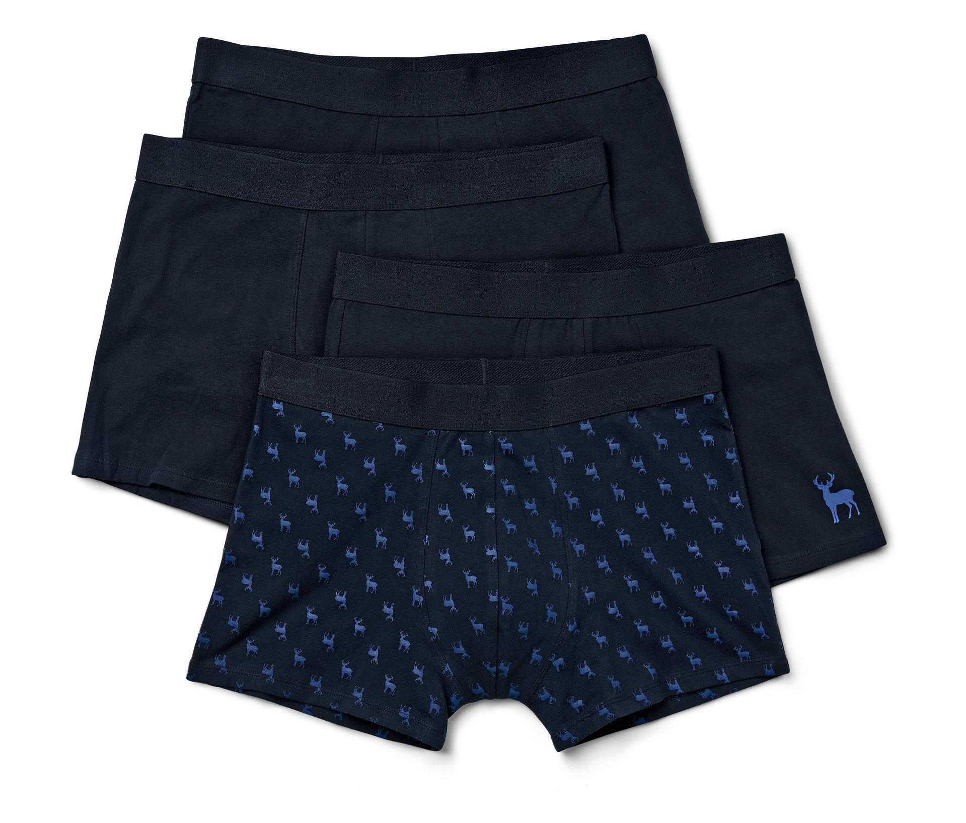 E-shop Boxerky, 4 ks, rôzne odtiene modrej