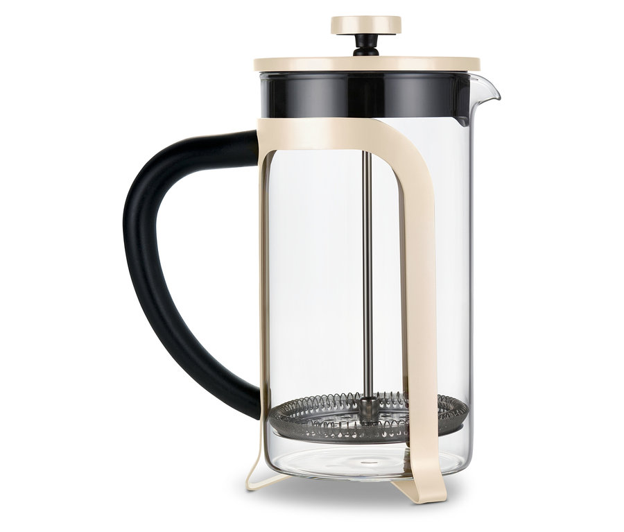 Kanvica french press 800 ml, 6 šálok, béžová.