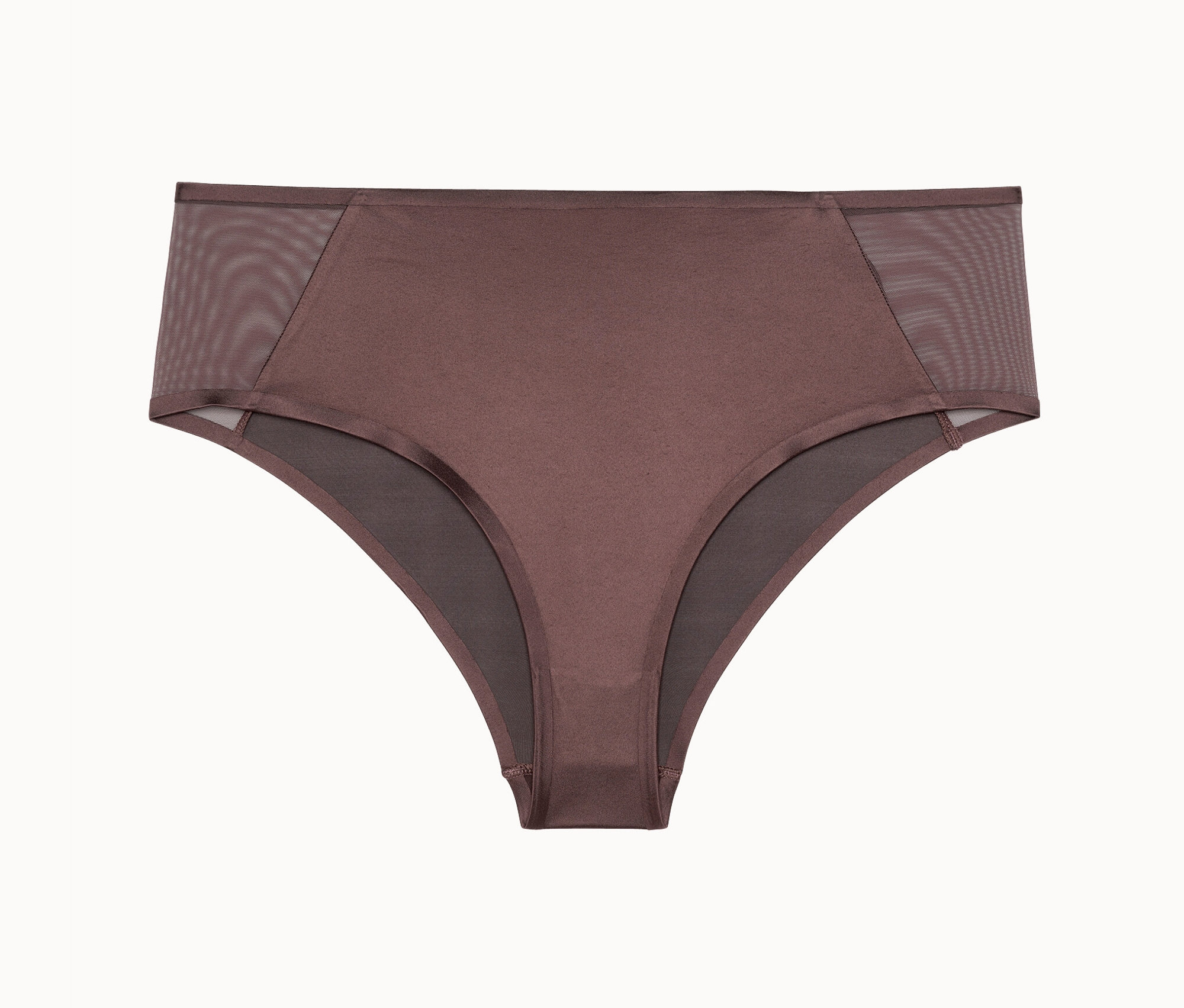 E-shop Nohavičky Passionata High Waist Slip "Bianca", tmavá čokoláda