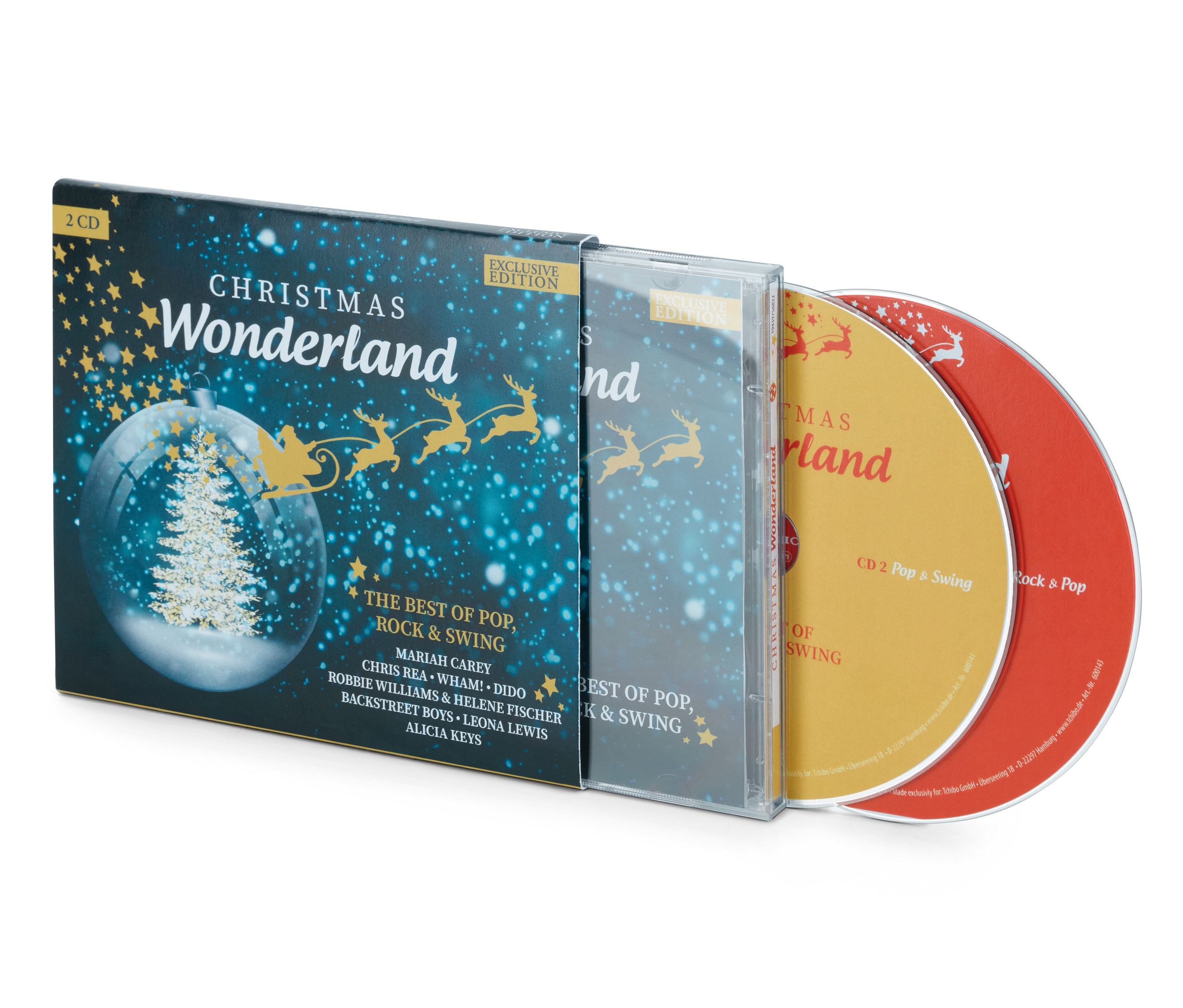 Obal a dve CD disky albumu CD »Christmas Wonderland«.