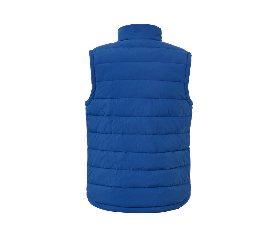 Detail zadnej strany prešívanej vesty.