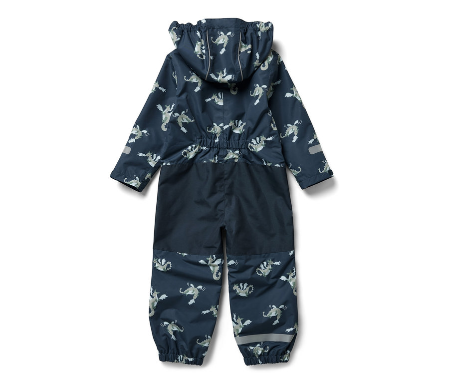 Detský overal do dažďa s motívom rytiera, s kapucňou.