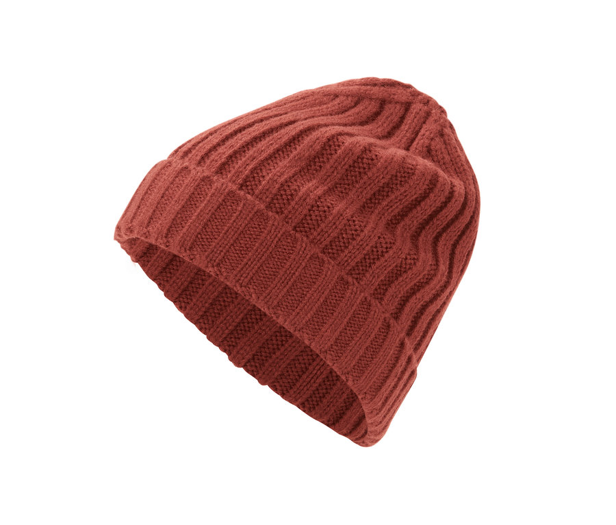 Detail pletenej čiapky.