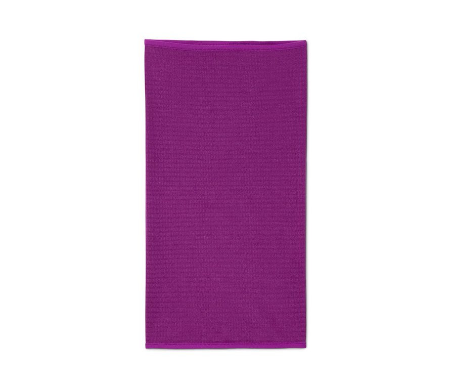 Fialová multifunkčná šatka na bielom pozadí.