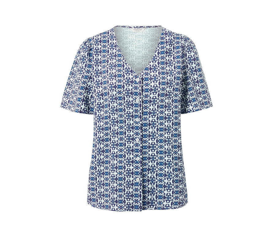 Blúzka s celoplošnou potlačou.