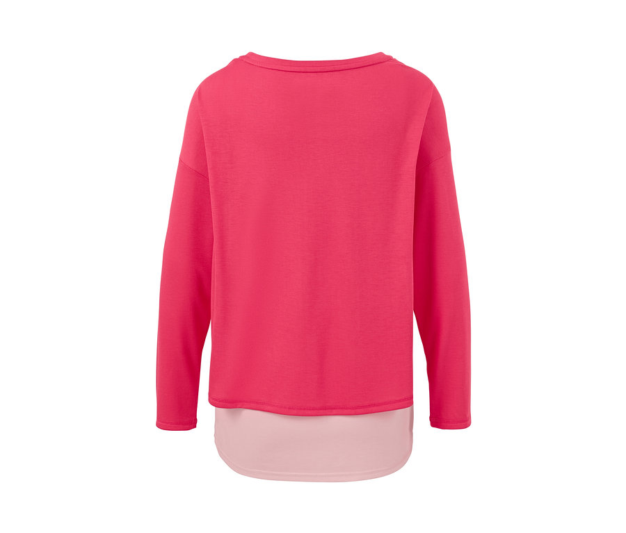 Detail zadnej strany ružového športového trička 2 v 1.