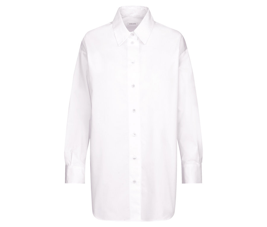 Biela dlhá blúzka oversize Seidensticker