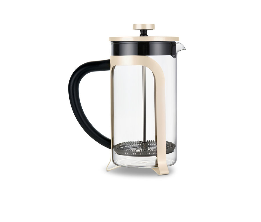Kanvica french press 800 ml, 6 šálok, béžová.