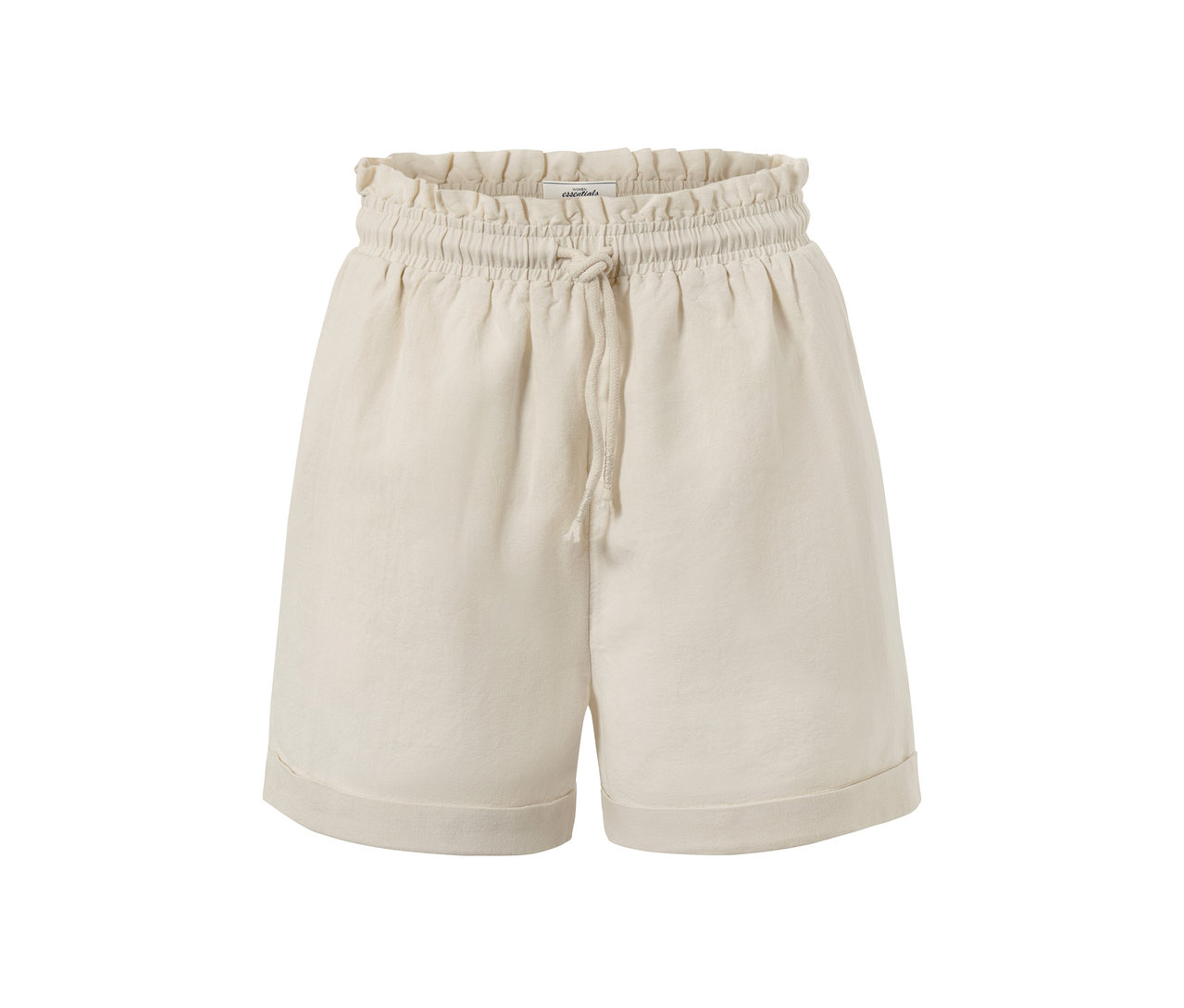 Pieskové šortky z ľanovej zmesi.