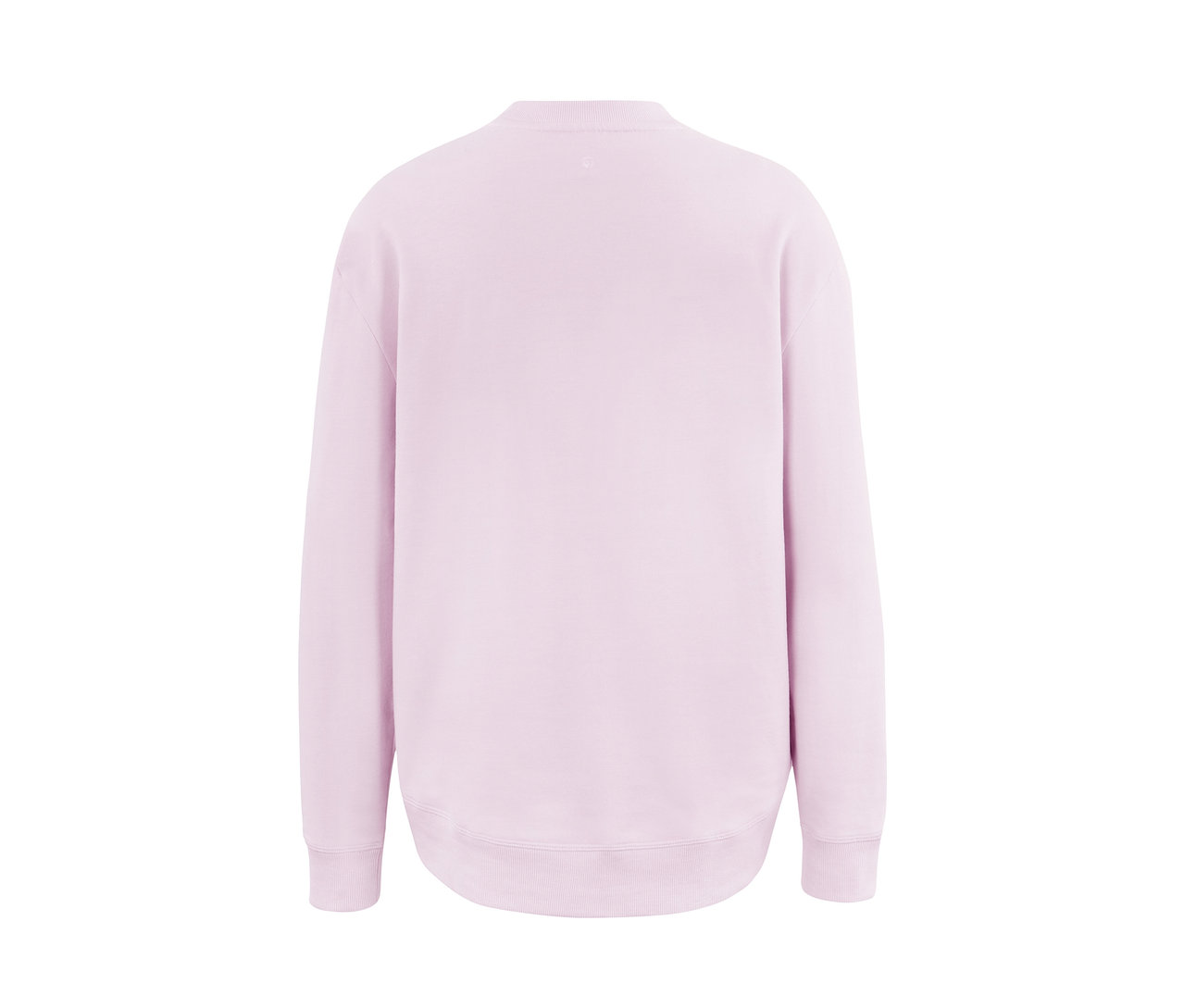 Svetloružová oversized mikina na jogu.