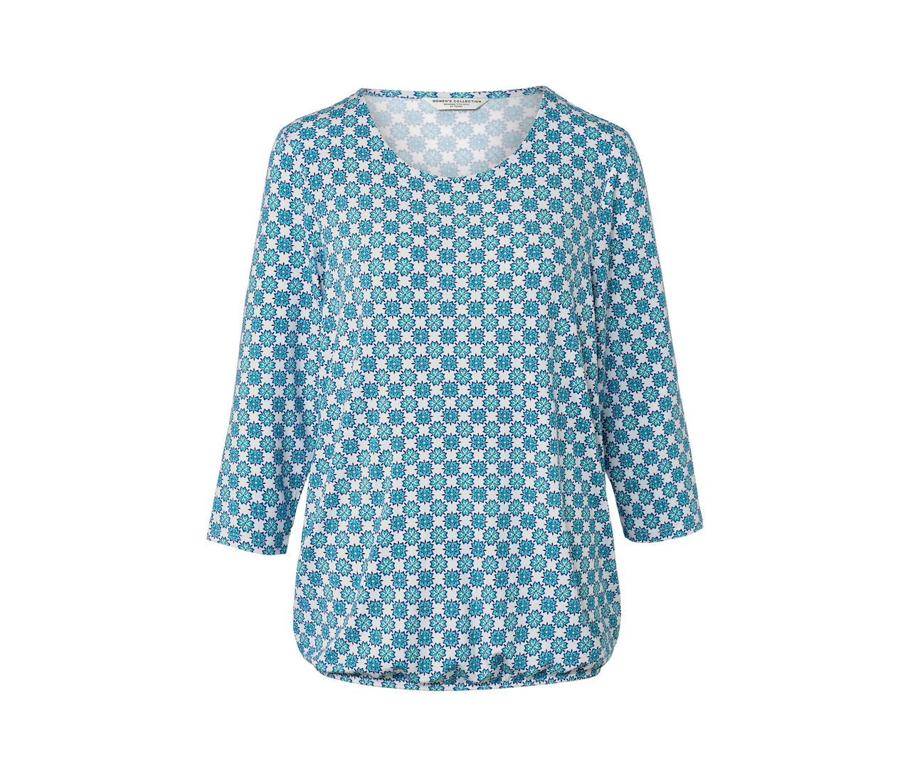 Blúzkové tričko s celoplošnou potlačou.