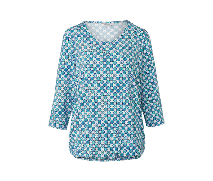 Blúzkové tričko s celoplošnou potlačou.