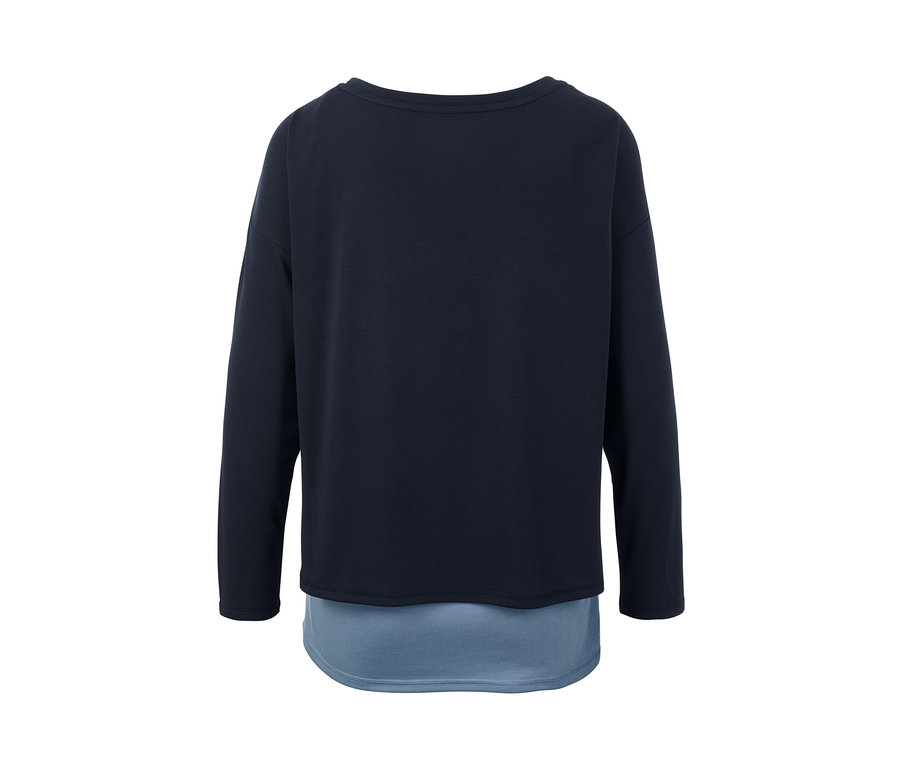 Modré športové tričko 2 v 1.