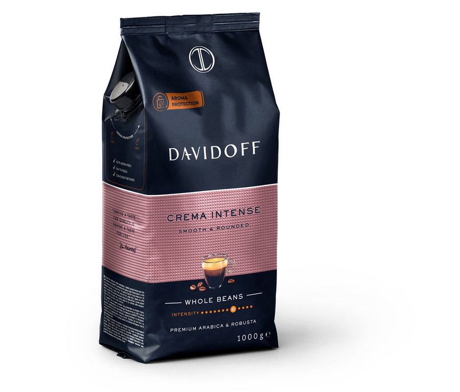 Balenie zrnkovej kávy Davidoff Crema Intense - 1x 1000 g.