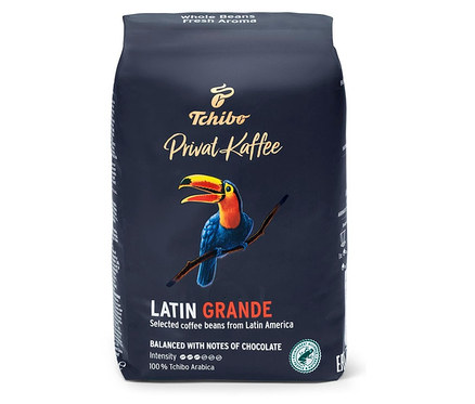 Balenie zrnkovej kávy Privat Kaffee Latin Grande – 500 g.