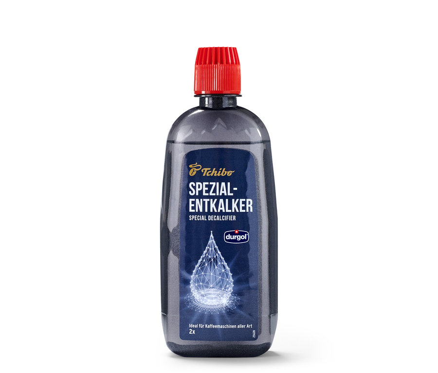 Fľaša špeciálneho odvápňovača durgol® s objemom 400 ml s červeným uzáverom na bielom pozadí.
